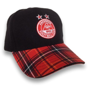 Cap, Hat, Baseball with Tartan Skip, Aberdeen F.C. Tartan